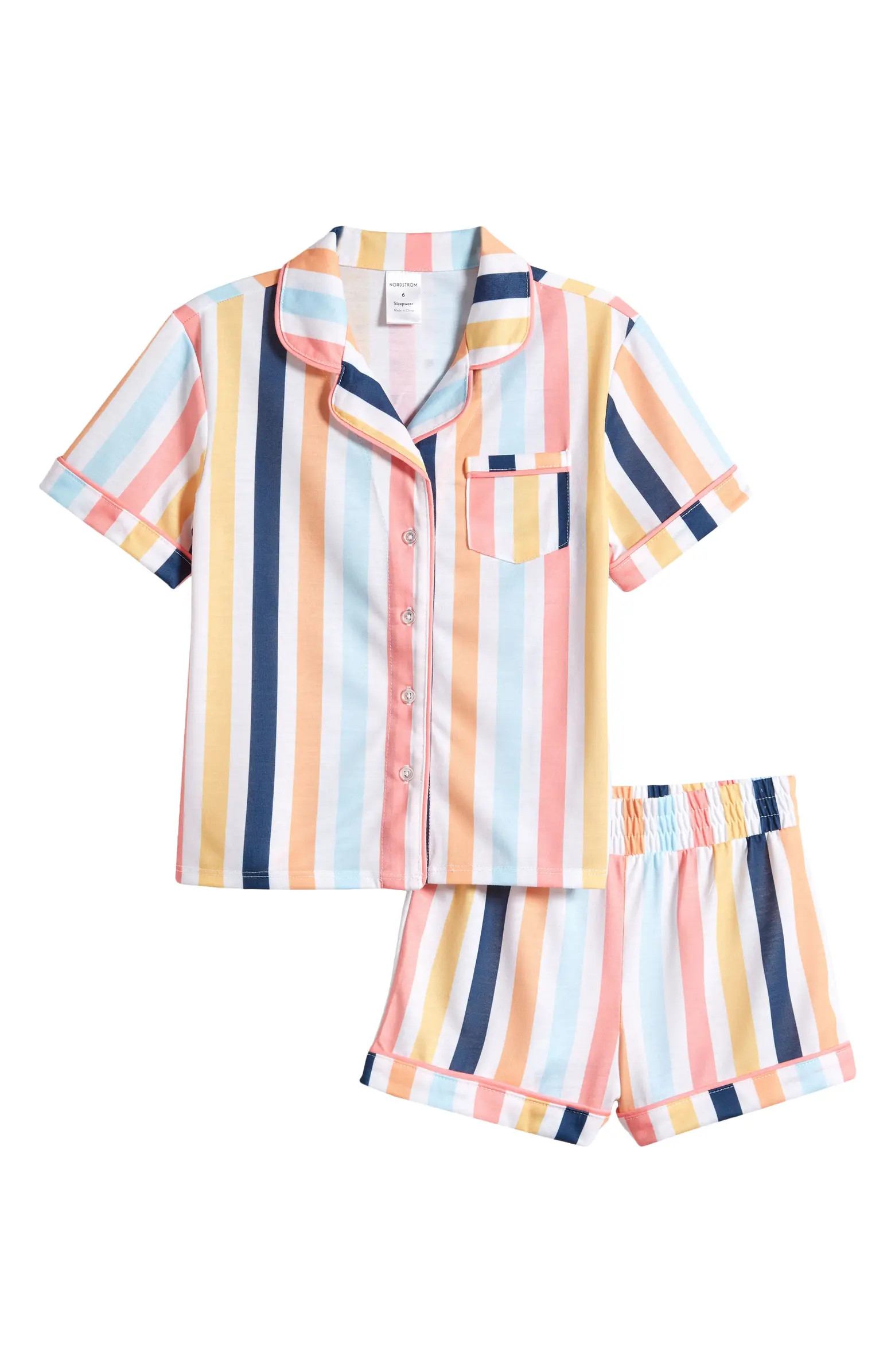 Kids' Print Two-Piece Short Pajamas | Nordstrom