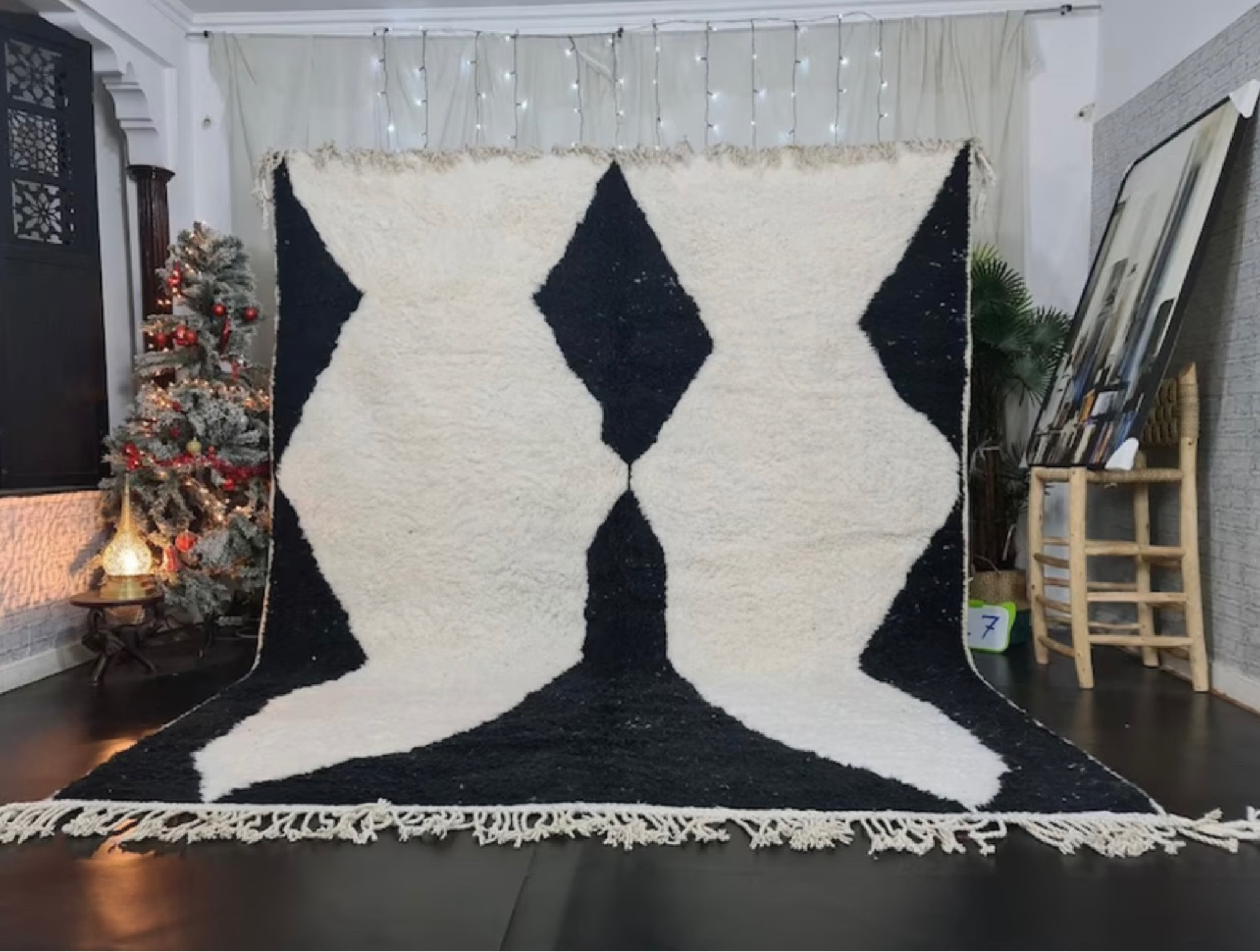 Moroccan rug, black and white Moroccan rug, Beni ourain rug 

#LTKhome #LTKtravel