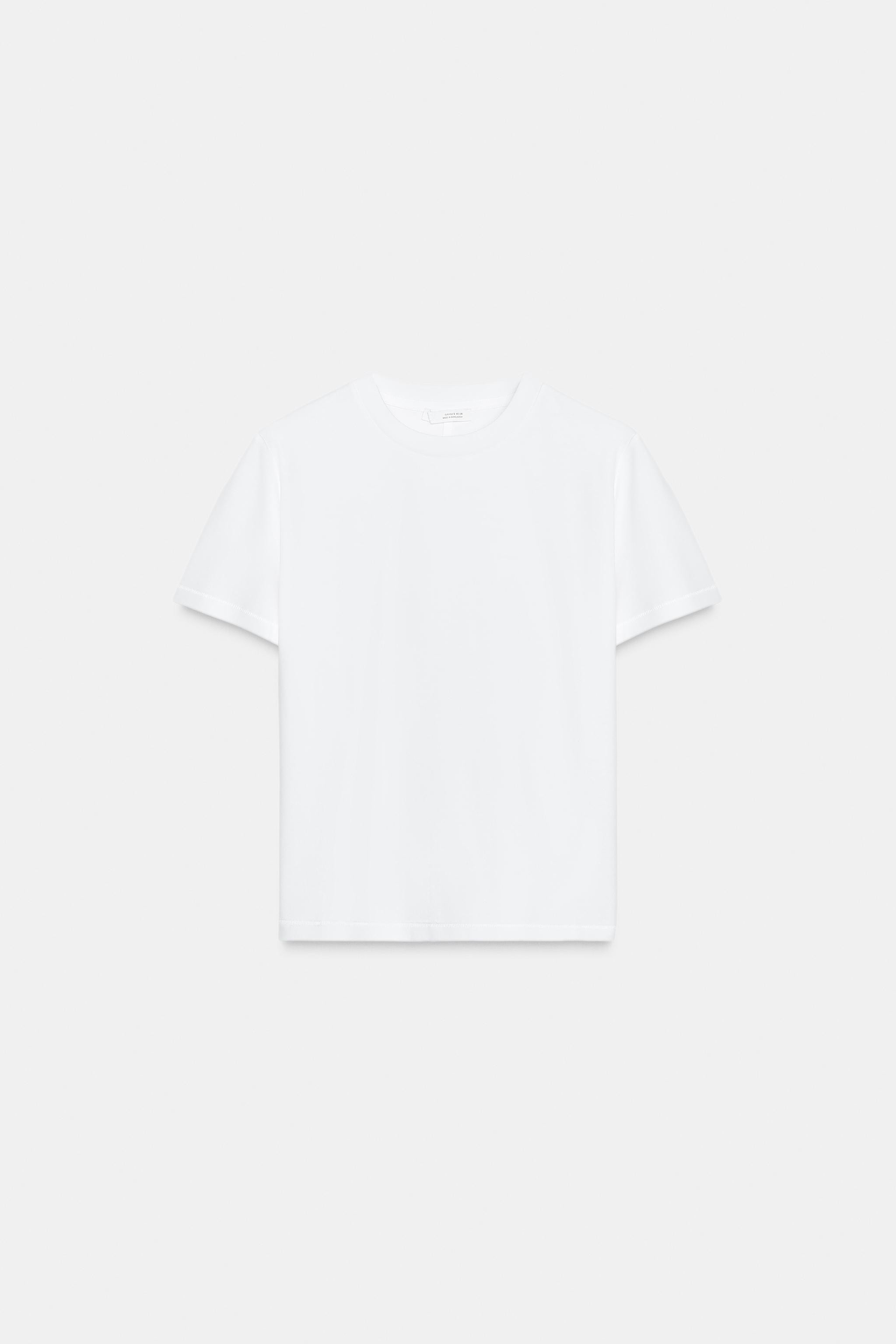 MERCERIZED COTTON T-SHIRT | Zara US