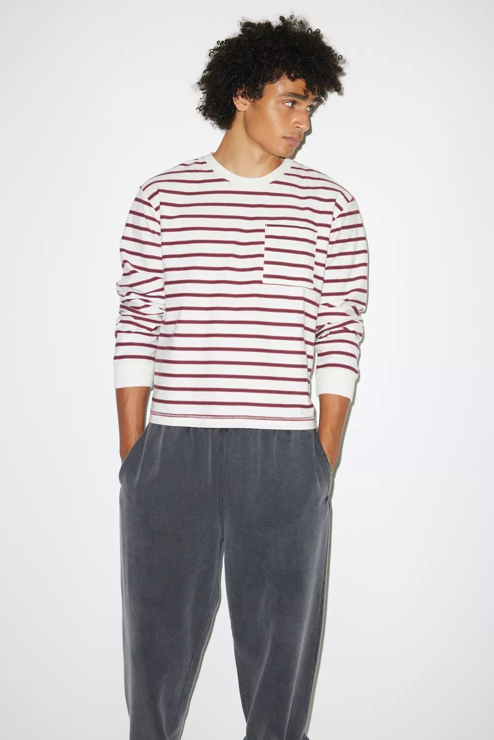 BDG Bonfire Stripe Long Sleeve Tee | Urban Outfitters (US and RoW)