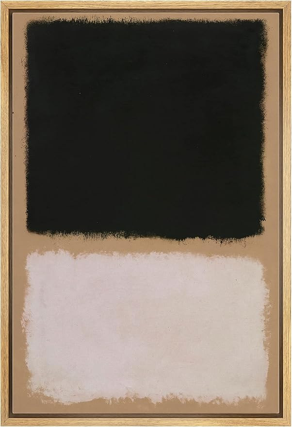 IDEA4WALL Framed Canvas Print Wall Art Rothko Style 1960s Geometric Color Blocks Abstract Shapes ... | Amazon (US)
