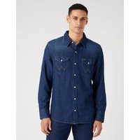 Wrangler Men's Denim Western Shirt - L - Blue Mix, Blue Mix | Marks & Spencer (UK)