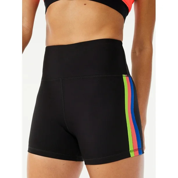 Love & Sports Women's Rainbow Bike Shorts - Walmart.com | Walmart (US)