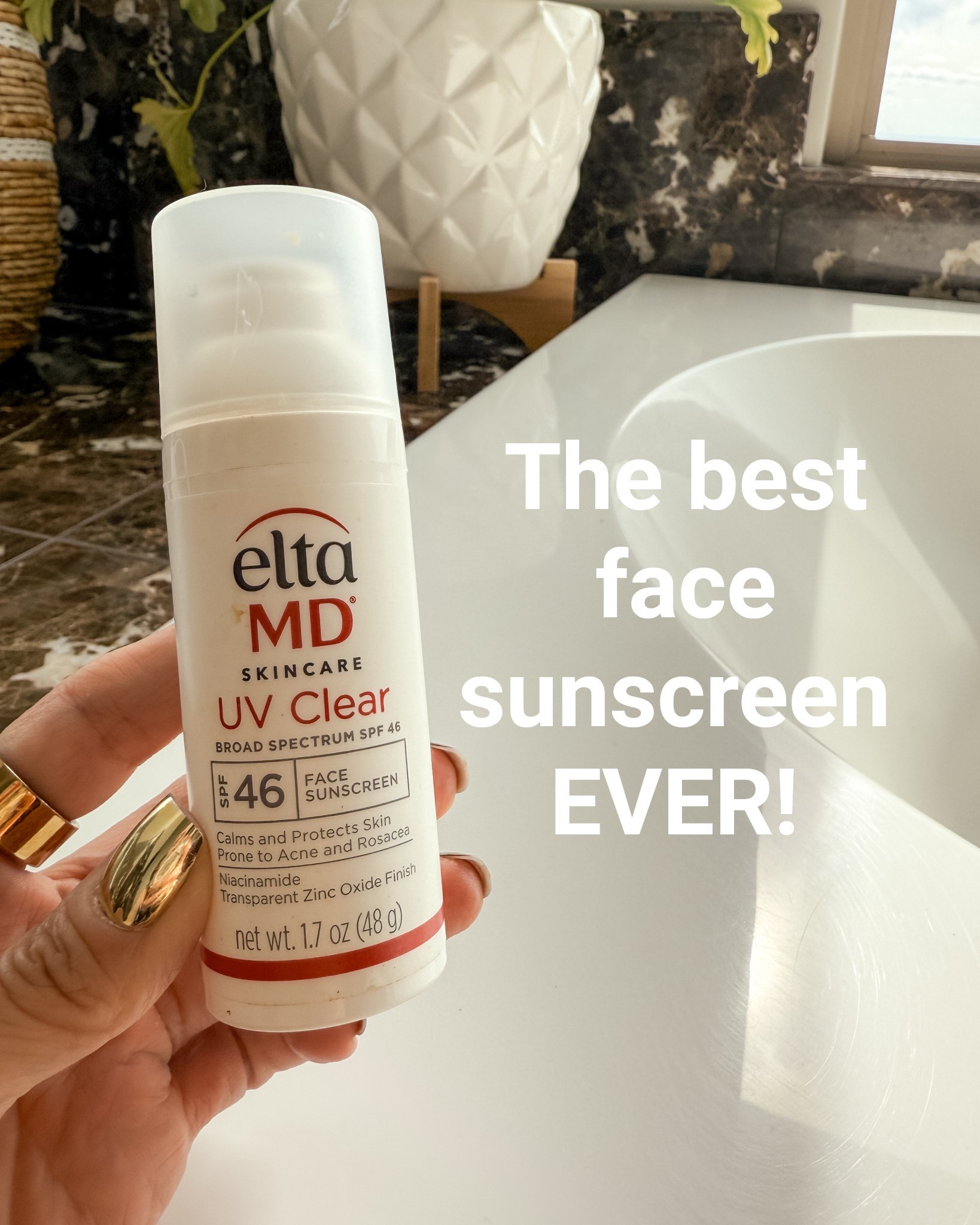 My goto face sunscreen for over a decade! It's lightweight, not greasy, works well under makeup, won't clog pores, it's the best!  My dermatologist and esthetician recommends this one, too!  

#LTKOver40 #LTKTravel #LTKBeauty