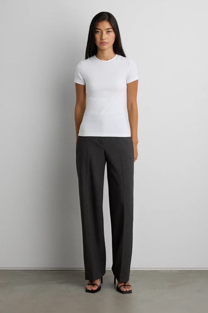 COTTON JERSEY SLIM FIT T-SHIRT | OAK + FORT