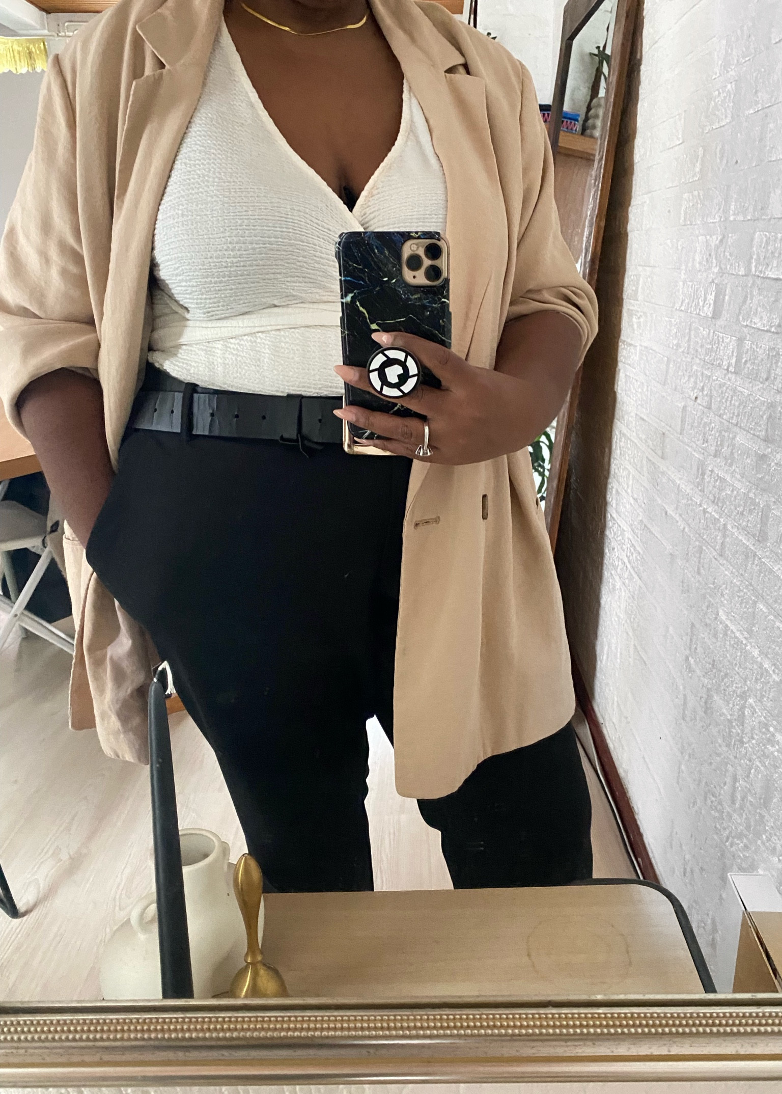 Workwear, beige blazer, pantalon, top, 

#LTKstyletip #LTKworkwear #LTKunder50