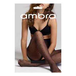 Ambra 1 Pack Spacious Spot Tights - Black | Target AU