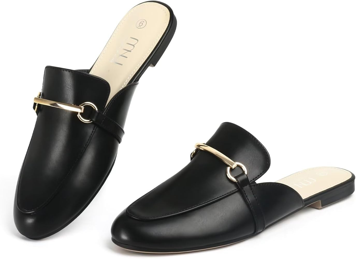 MUSSHOE Mules for Women Flats Comfortable Slip on Women Mules Backless Loafers | Amazon (US)