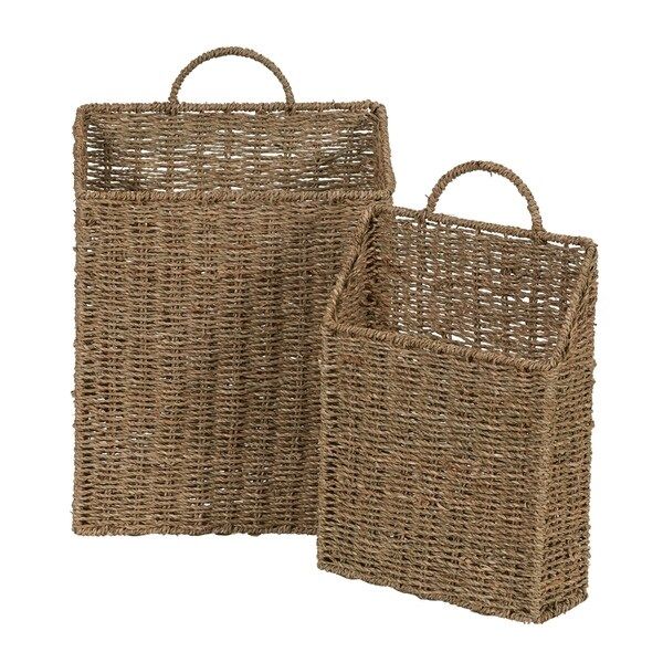 Seagrass Wall Basket Set of 2 | Bed Bath & Beyond