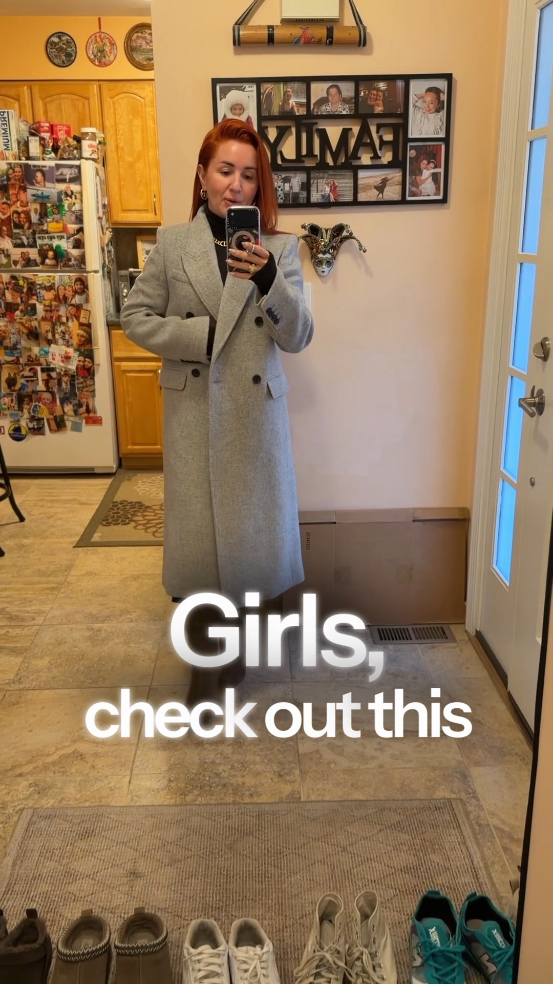 This light-grey tailored coat is a masterclass in clean lines and elegant structure. The perfectly balanced length — just below the knee — visually elongates the silhouette, especially for petite girls. The fit, the stitching, the soft structured wool blend… everything about this coat feels refined, timeless, and elevated. Paired with suede boots and a neutral tote for the perfect chic winter look.

light grey coat, winter coat outfit, tailored wool coat, petite friendly coat, elongating coat, classic winter style, chic winter outfit, suede boots outfit, neutral look, elegant outerwear, everyday winter style, elevated basics, capsule wardrobe coat

#LTKOver40 #LTKGiftGuide #LTKootd