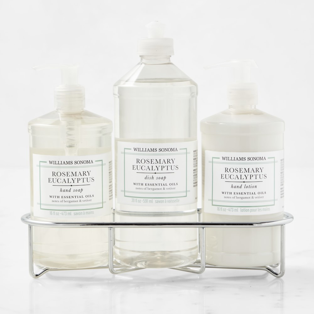 Williams Sonoma Rosemary Eucalyptus Hand Soap, Dish Soap & Lotion 4-Piece Kitchen Set | Williams-Sonoma