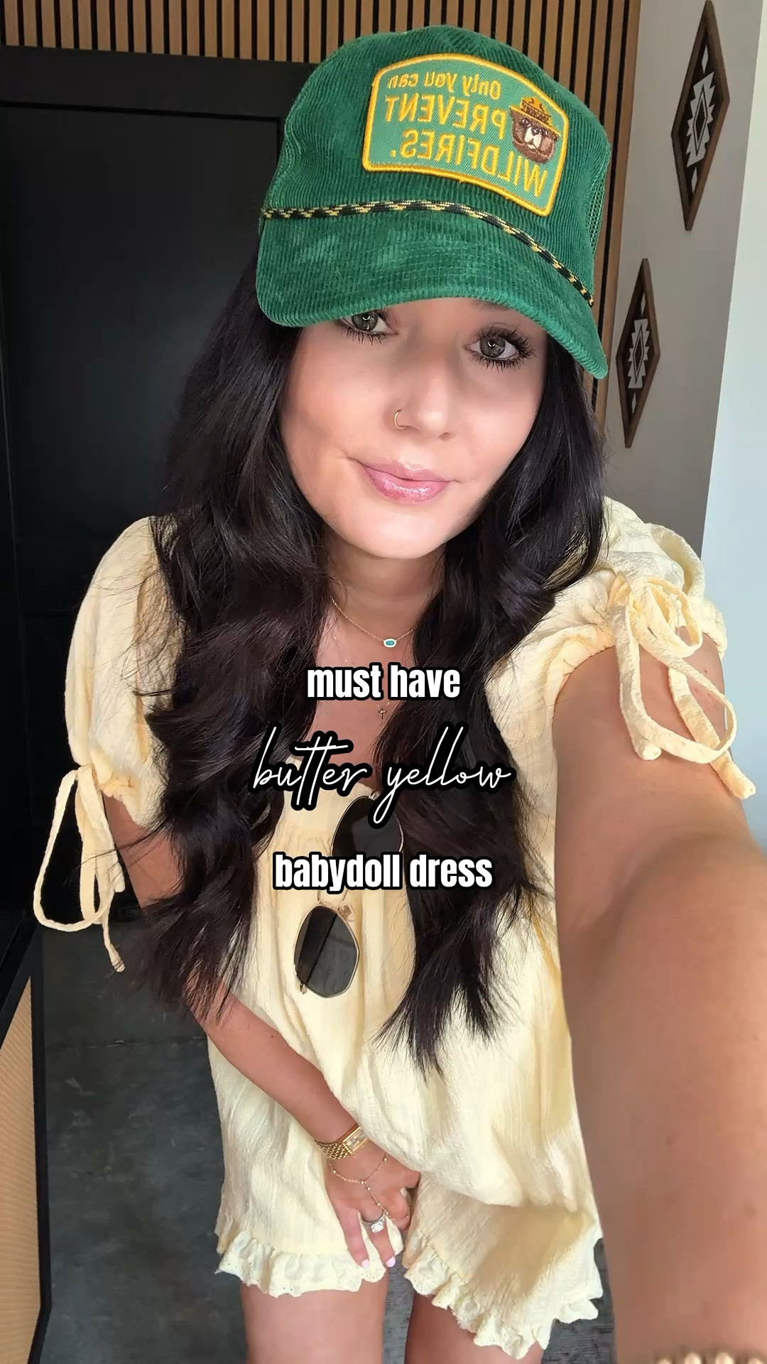 Summer Western OOTD 🤍

Mini Dress - small
Spandex Shorts — small (wore these for extra coverage since this is a mini dress!)

The cutest butter yellow mini dress style with this corduroy trucker hat & my cowgirl boots!

#LTKootd