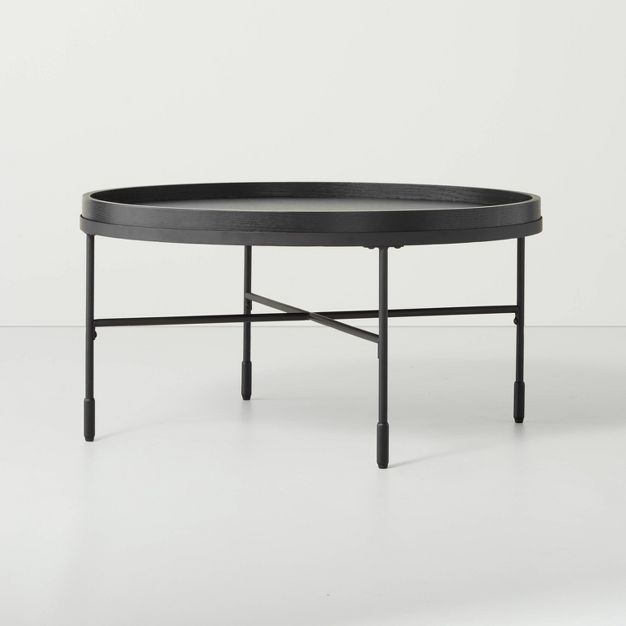 Wood &#38; Metal Coffee Table Black - Hearth &#38; Hand&#8482; with Magnolia | Target