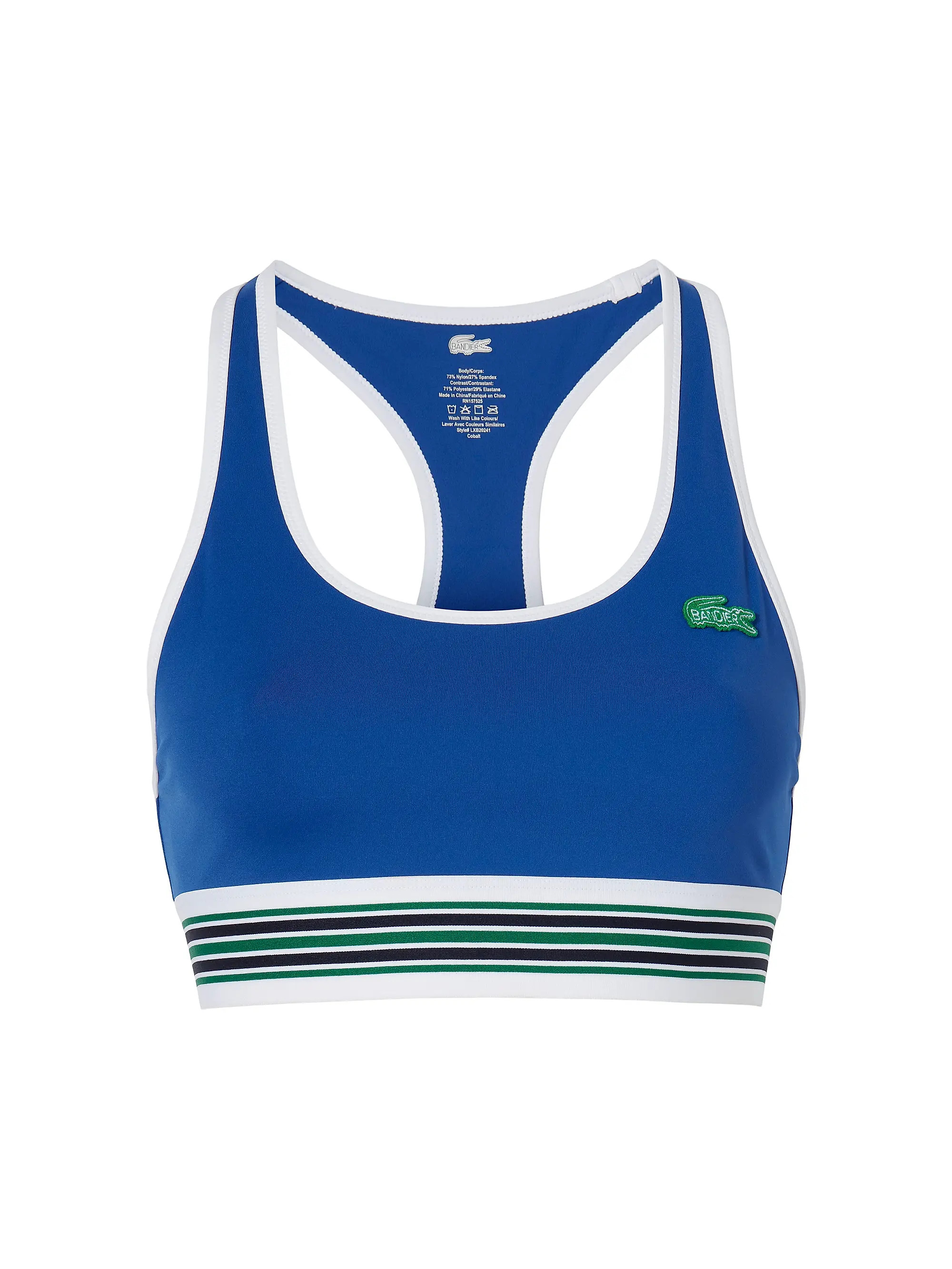 Lacoste X Bandier All Motion Colorblocked Sports Bra | Saks Fifth Avenue