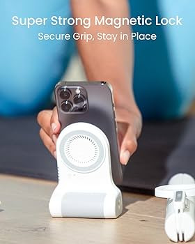 KraftGeek Magnetic Phone Stand Camera Grip with Wireless Charging & Bluetooth Shutter, Stand for ... | Amazon (US)