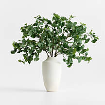 Faux Green Ginkgo Branch 51" | Crate & Barrel | Crate & Barrel