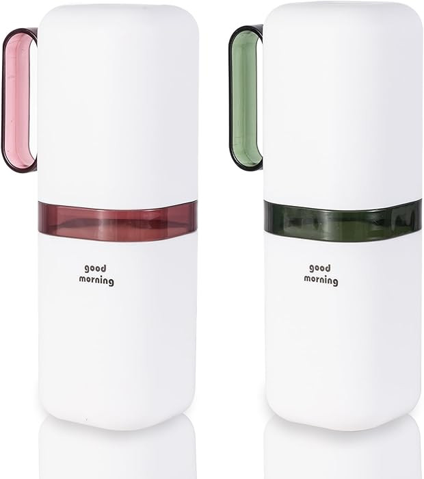 Travel Toothbrush Holder,Toothbrush Holder and Rinse Cup with Handle Toothbrush Travel Case,Multi... | Amazon (US)