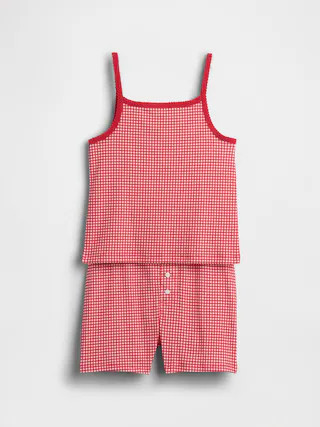 Kids Organic Brushed Cotton PJ Cami Short Set | Gap (CA)