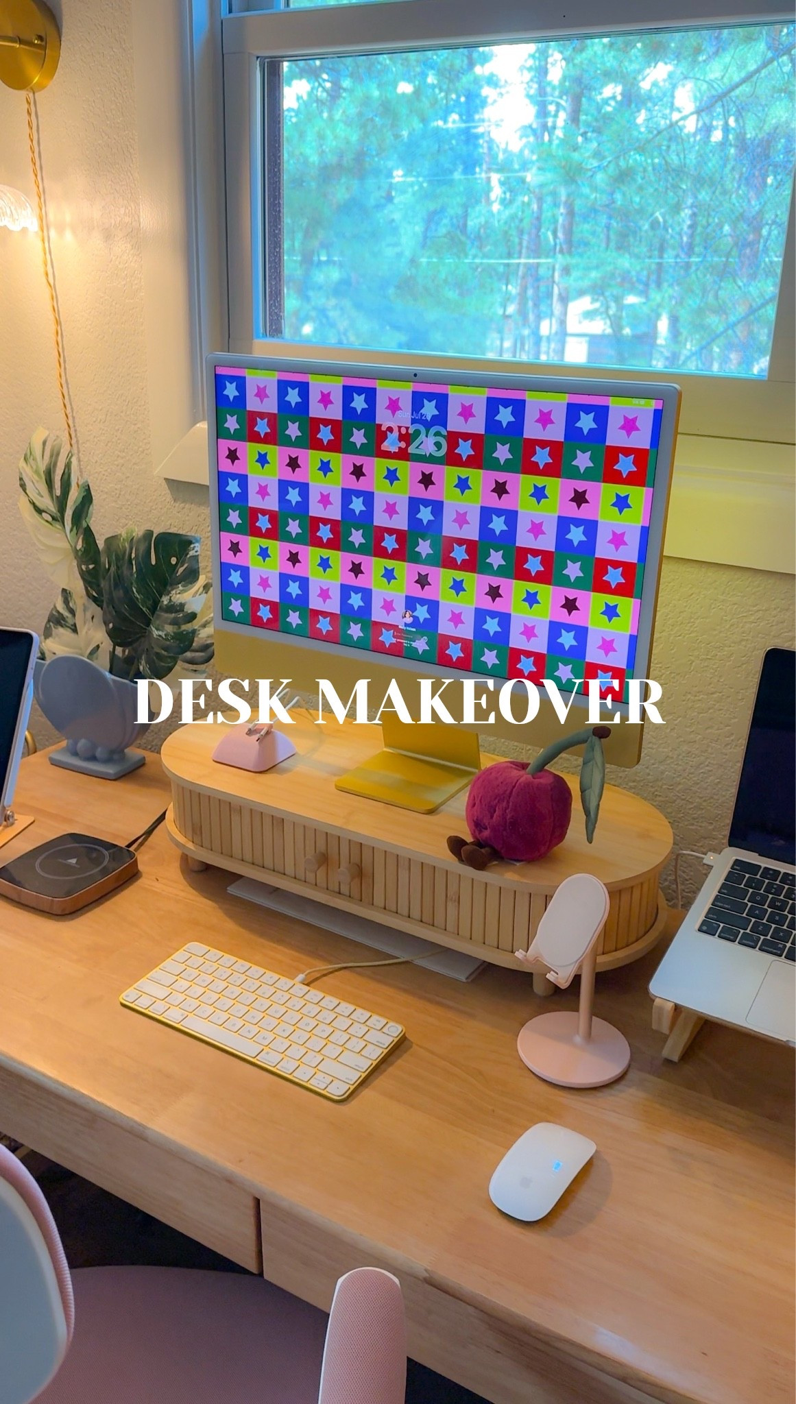 Everything I used to spice up my cluttered desk-from my lighting to my monitor stand! 

#wfhsetup #desk #officedecor