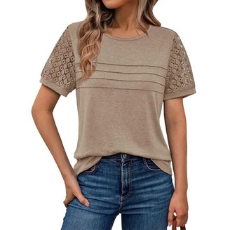 Scenario Women's and Women's Plus Waffle Knit Button Top with Long Sleeves, Sizes XS-4X | Walmart (US)