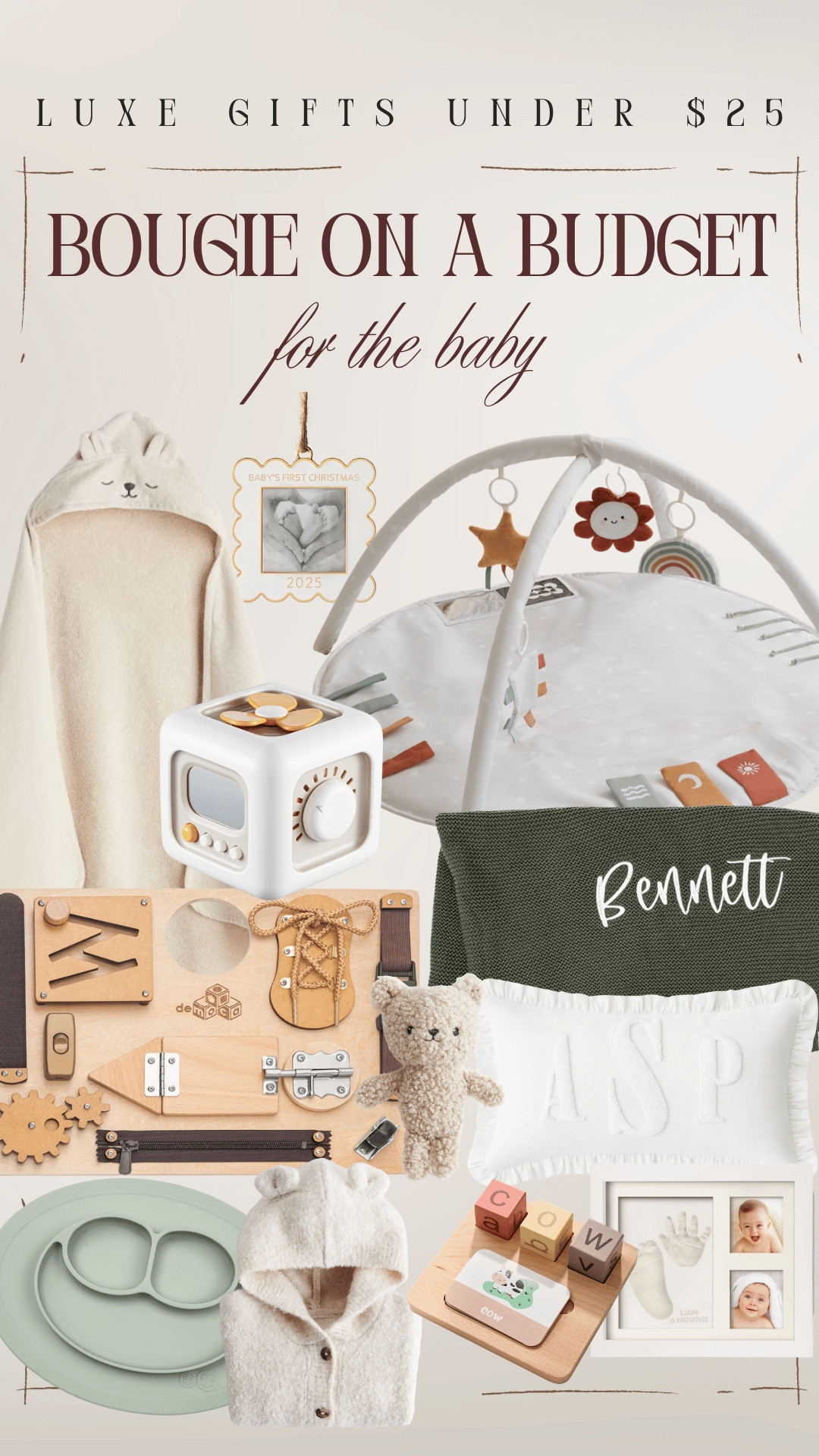 Expensive looking cheap gift ideas under $25 

Baby gift, toddler gift, birthday, Christmas 

#LTKGiftGuide