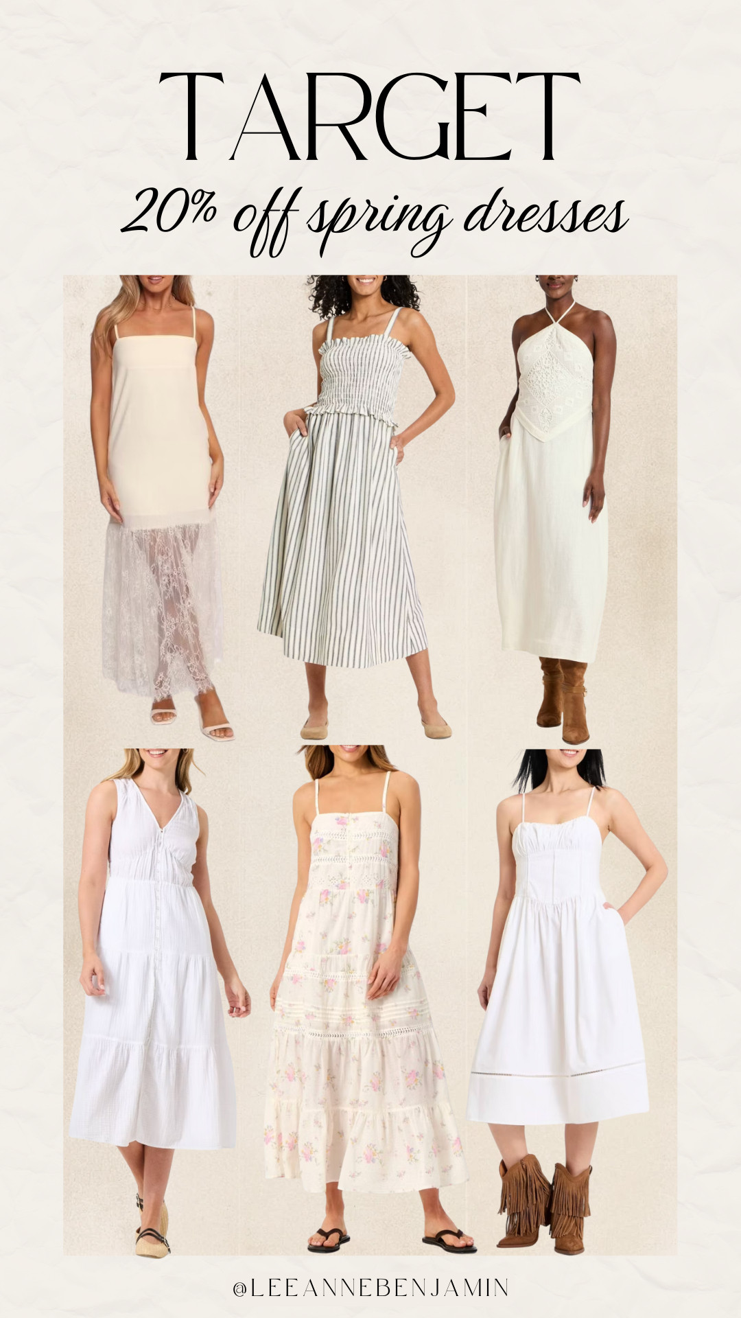 20% off spring dresses at Target! 

 #LTKootd #LTKOver40 #LTKSaleAlert