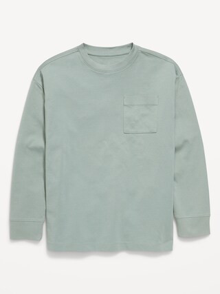 Oversized Long-Sleeve Pocket T-Shirt for Boys | Old Navy (US)