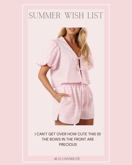 I cannot get over how cute this pink set is!! The bows are so precious and I simply need it


Summer outfit 
Vacation outfit
Bow top
Matching set 
Pink set 

#LTKStyleTip #LTKTravel #LTKFindsUnder100