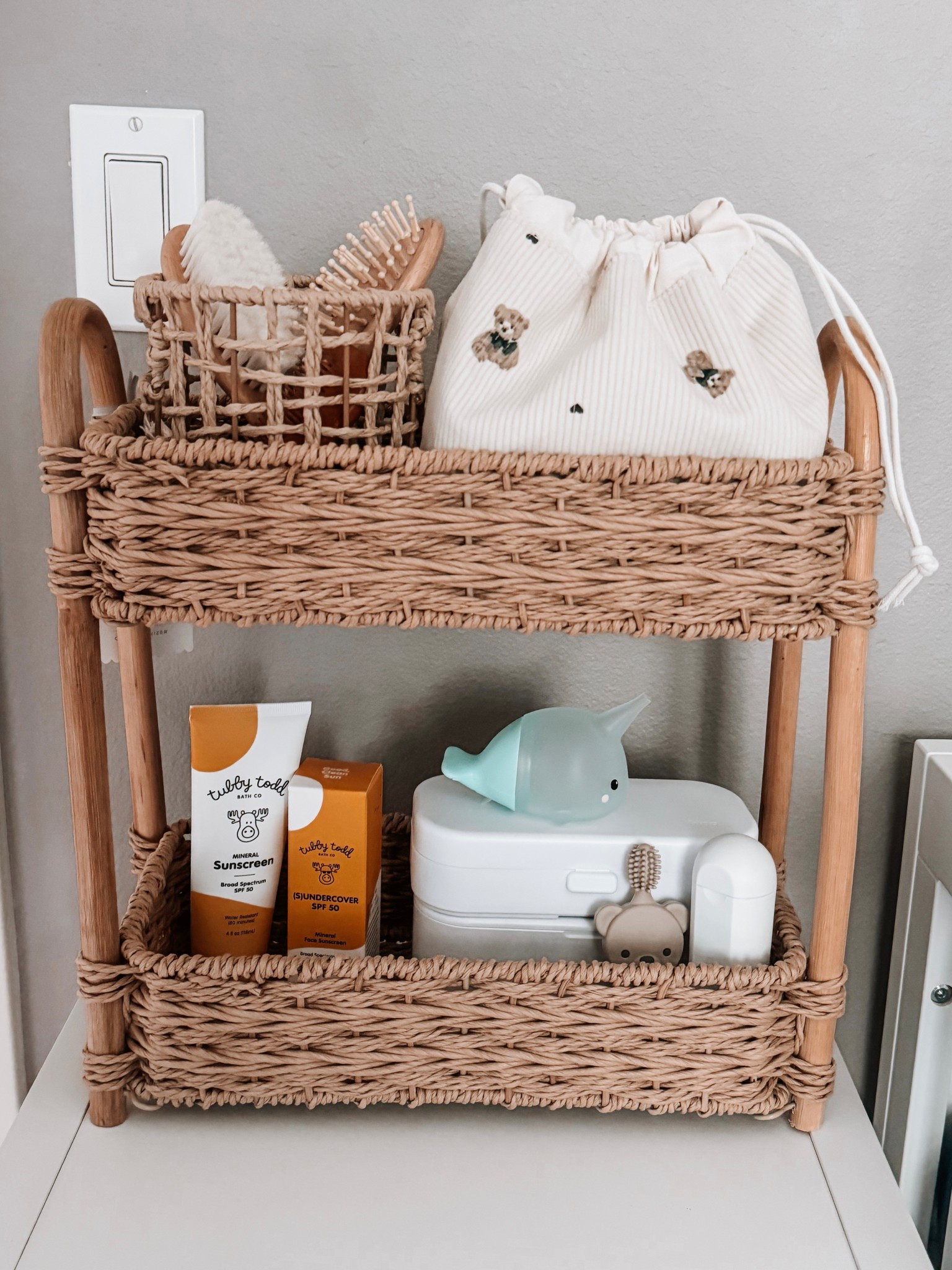 Our little health & safety caddy using the new Cloud Island Tiered Organizer 🧸

#LTKHome #LTKmomlife #LTKBaby