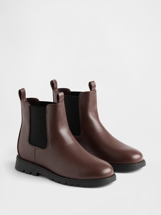 Kids Vegan Leather Chelsea Boot | Gap (US)