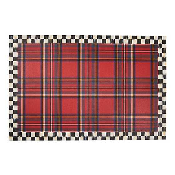 Tartan Red 2' x 3' Floor Mat | MacKenzie-Childs