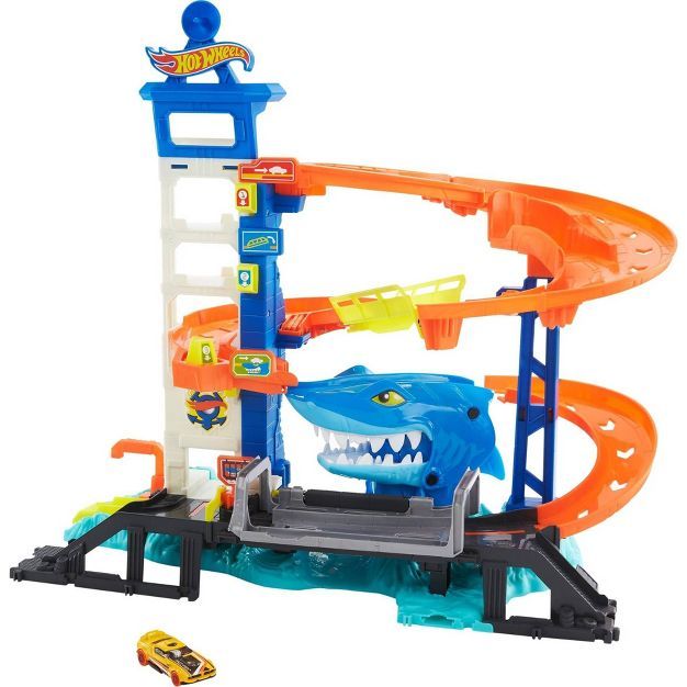 Hot Wheels Attacking Shark Escape Trackset | Target