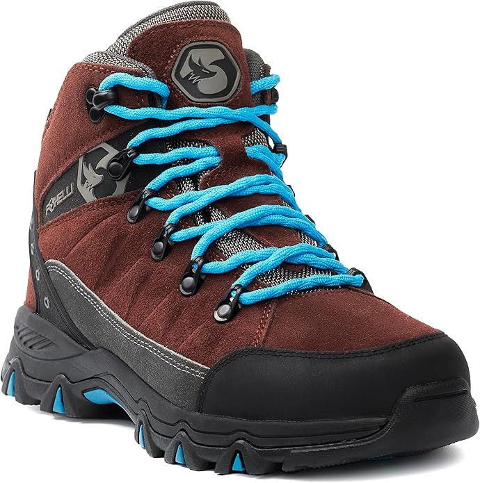 Foxelli Women’s Hiking Boots – Suede Leather Waterproof Hiking Boots for Women, Breathable, C... | Amazon (US)