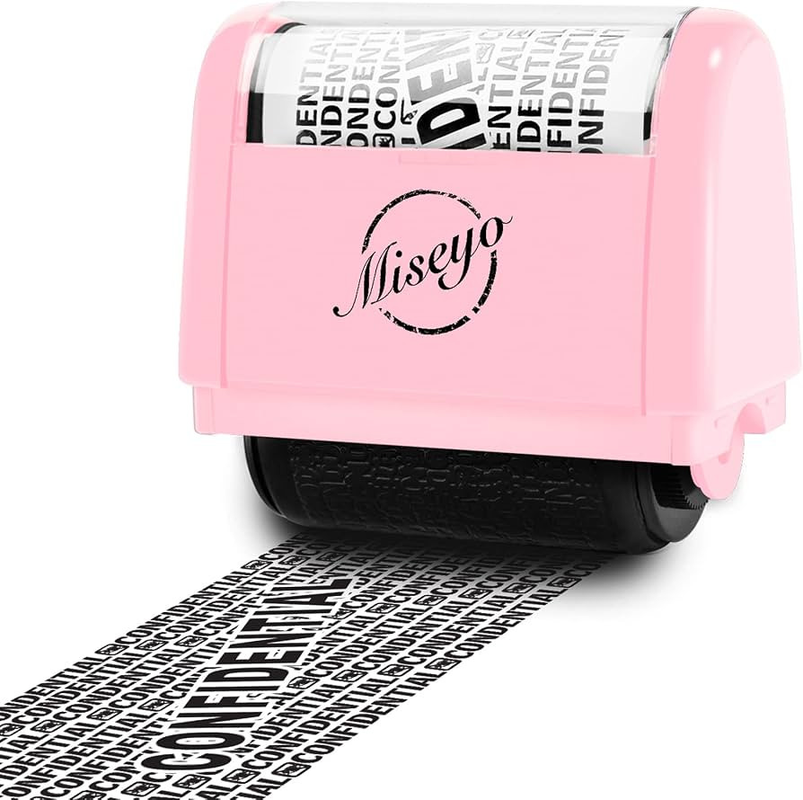 Miseyo Wide Roller Stamp Identity Theft Stamp 1.5 Inch Perfect for Privacy Protection,Anti-Theft ... | Amazon (US)