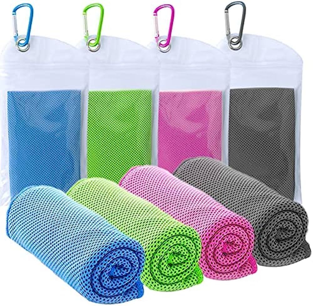 TowelTouch Cooling Towel 4 Packs (40"x12"),Cooling Towels for Neck and Face,Soft Breathable Chill... | Amazon (US)