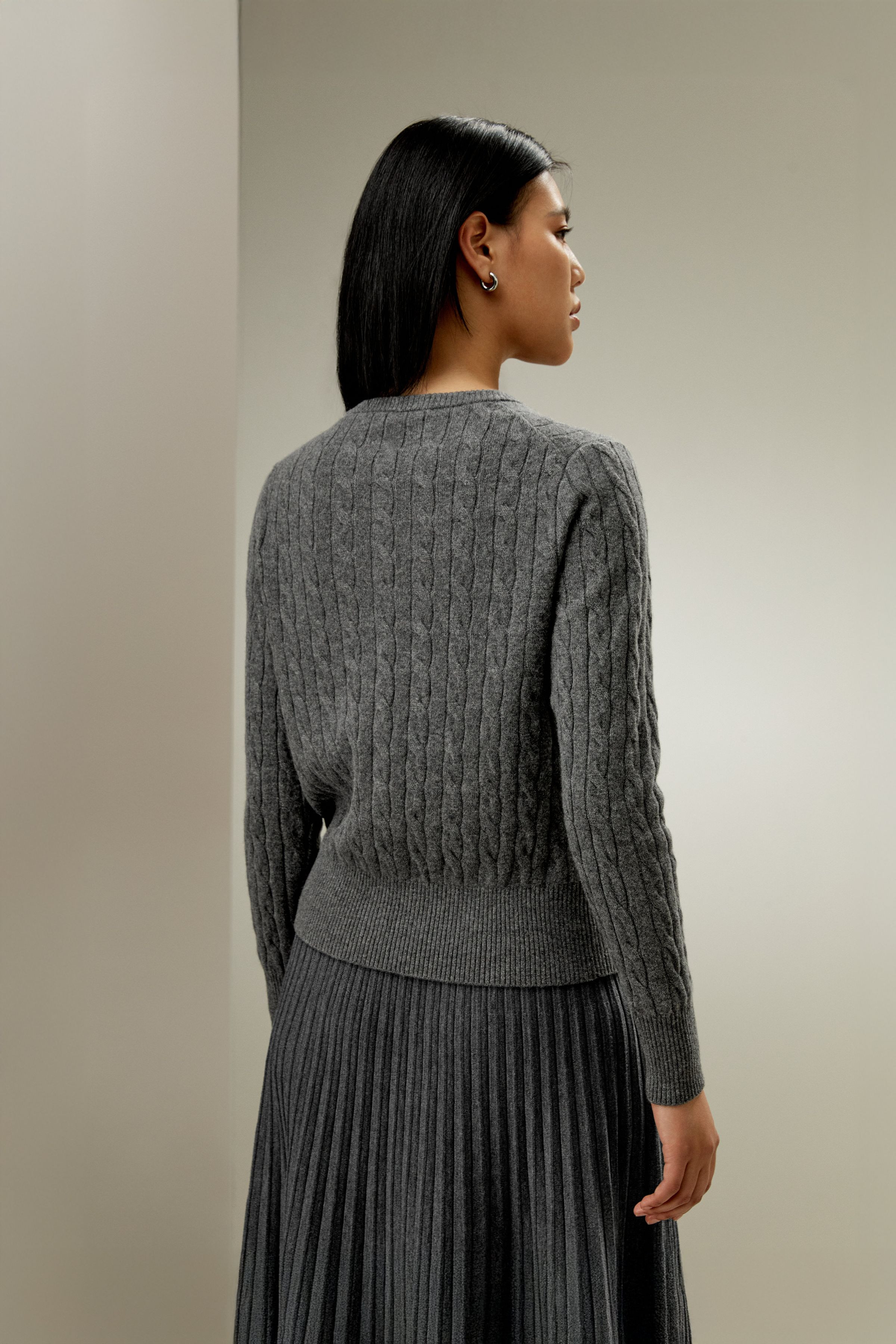 Baby Cashmere Cable-Knit Cardigan | LILYSILK