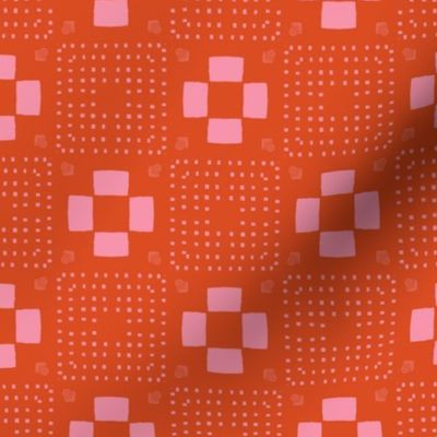 Phlox Garden- MM+M Red by Friztin Fabric byfriztin | Spoonflower