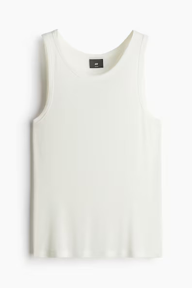 H & M - Slim Fit Tank Top - White | H&M (US + CA)