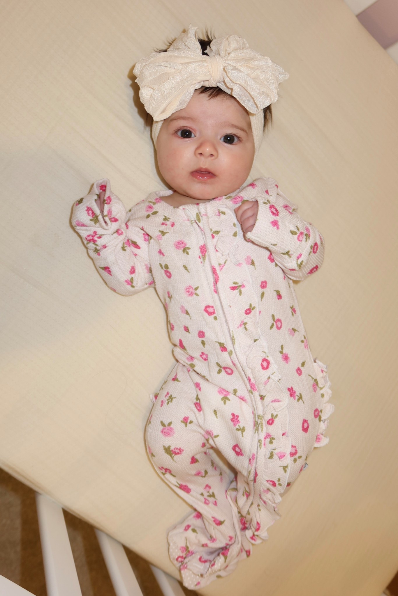 Caden Lane floral footies for baby girl 
Ivory bow CT20 for 20% off

#LTKBaby #LTKmomlife #LTKSaleAlert