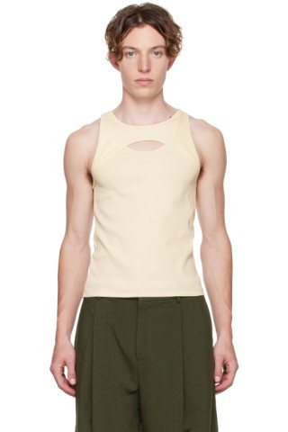 Dion Lee - SSENSE Exclusive Off-White Tank Top | SSENSE