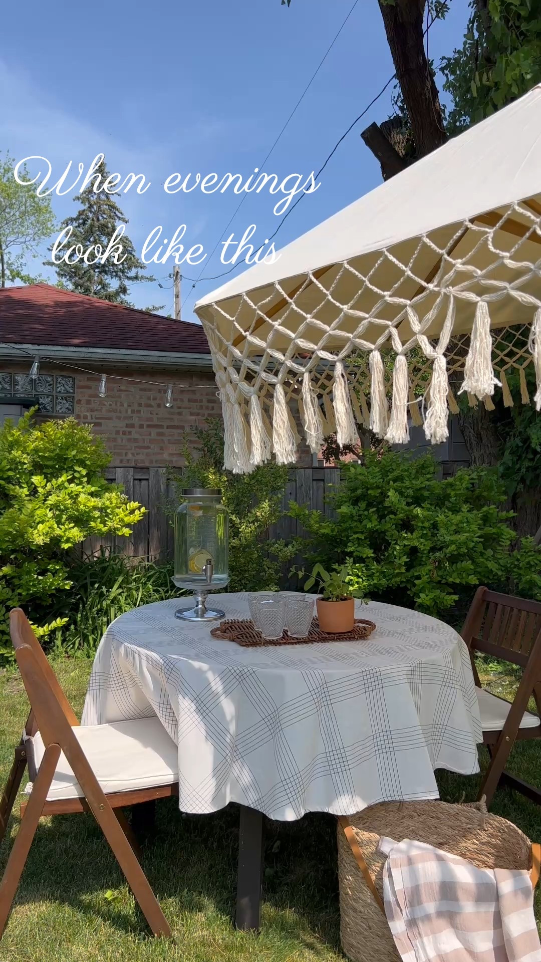 When summer evenings look like this. 
#patioseason #alfresco #patio #summer #outdoordining

#LTKStyleTip #LTKSeasonal #LTKHome