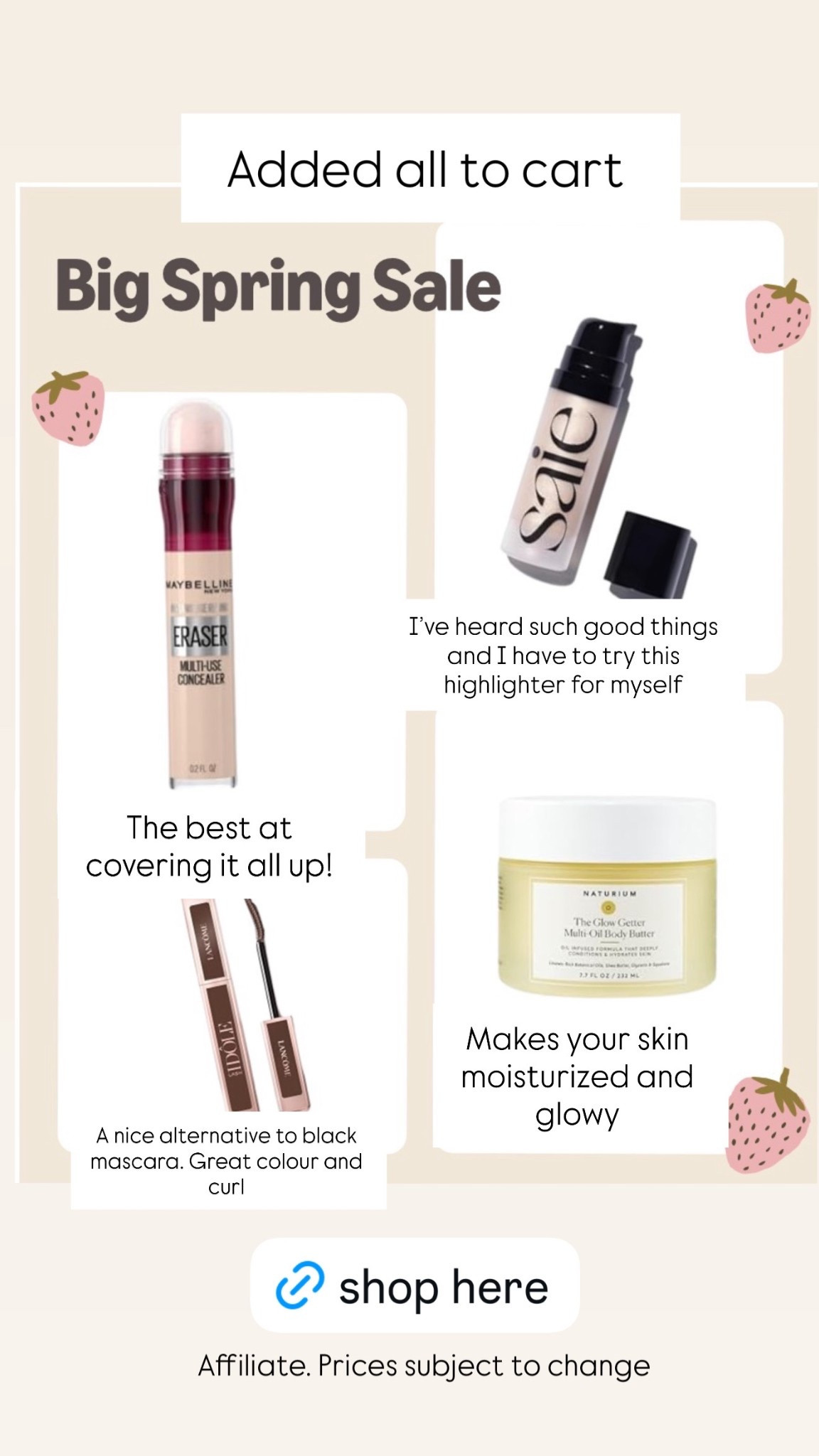 Added all to cart 

#LTKstyletip #LTKcanada #LTKbeauty