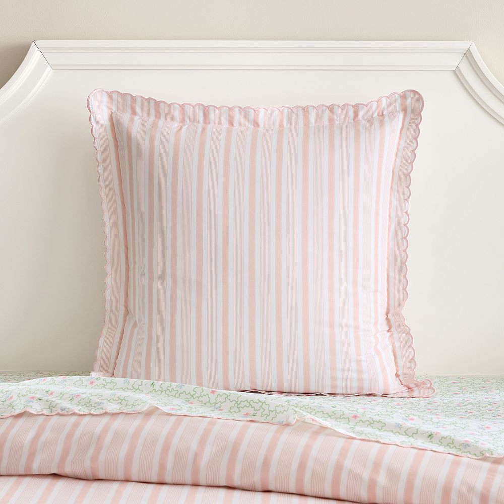 Hill House Home Variegated Stripe Euro Pillow Cover | Pottery Barn Teen