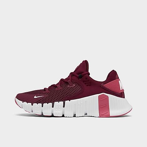 Nike Women's Free Metcon 4 Training Shoes in Red/Dark Beetroot Size 8.5 | Finish Line (US)