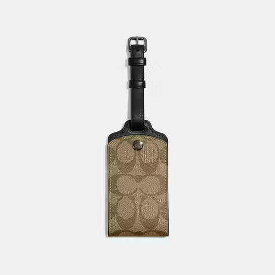 Luggage Tag In Signature Canvas | Coach Outlet US