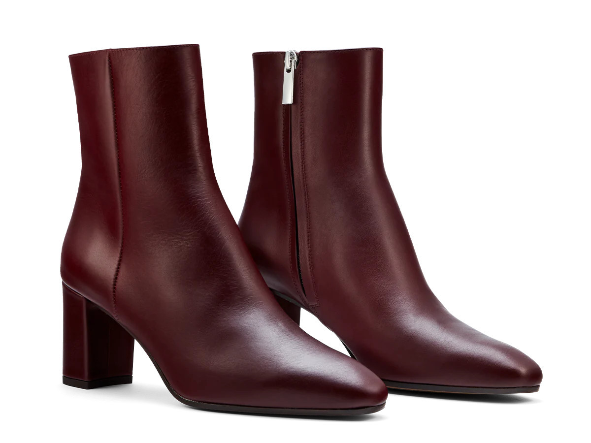 INEZ: Paz 70: Burgundy Calf | Inez 