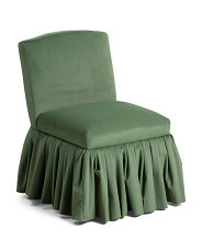 20x31 Velvet Vail Accent Chair With Gathered Skirt | Chairs & Seating | Marshalls | Marshalls