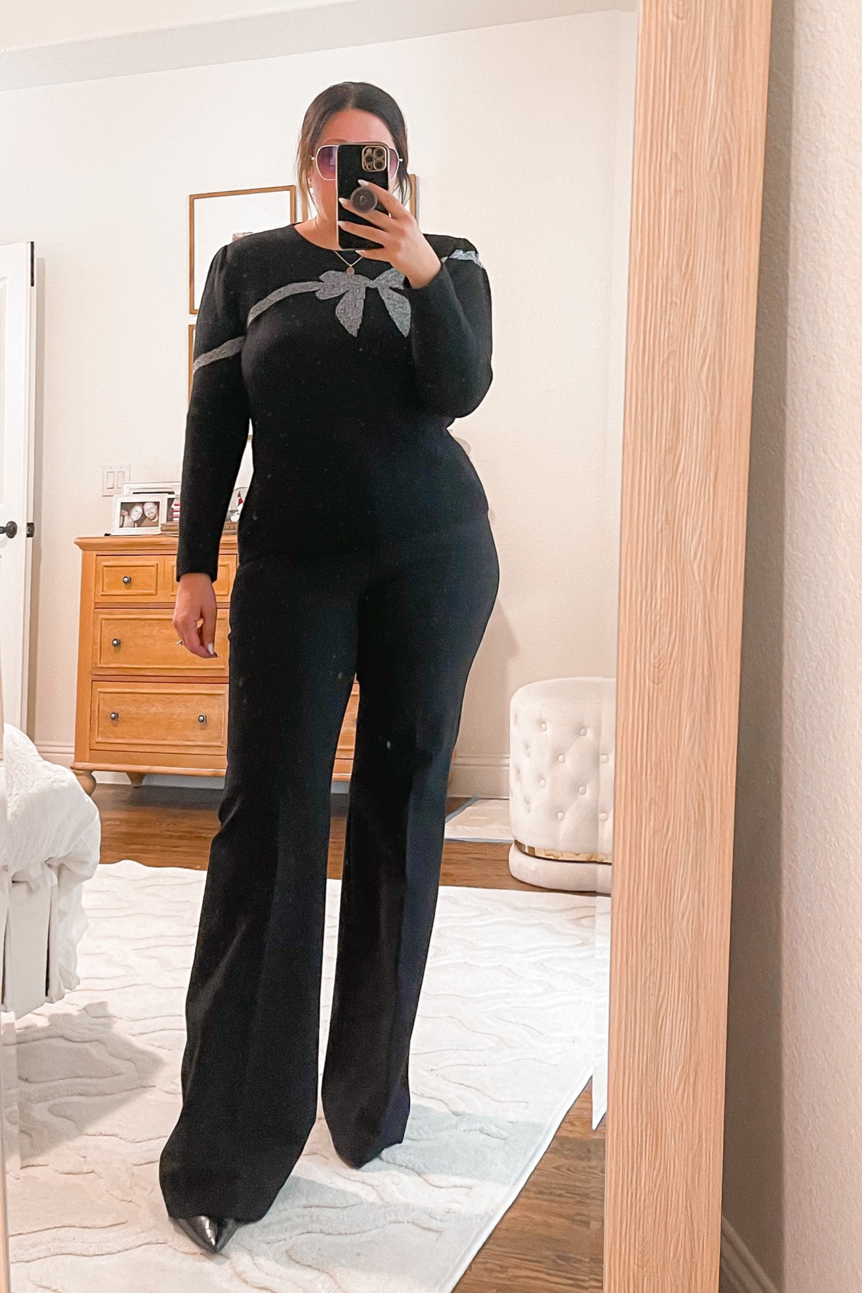 Holiday sweater and express flare trousers are on sale 40% off! So are the 
Booties from express! 

#LTKHoliday #LTKsalealert #LTKSeasonal