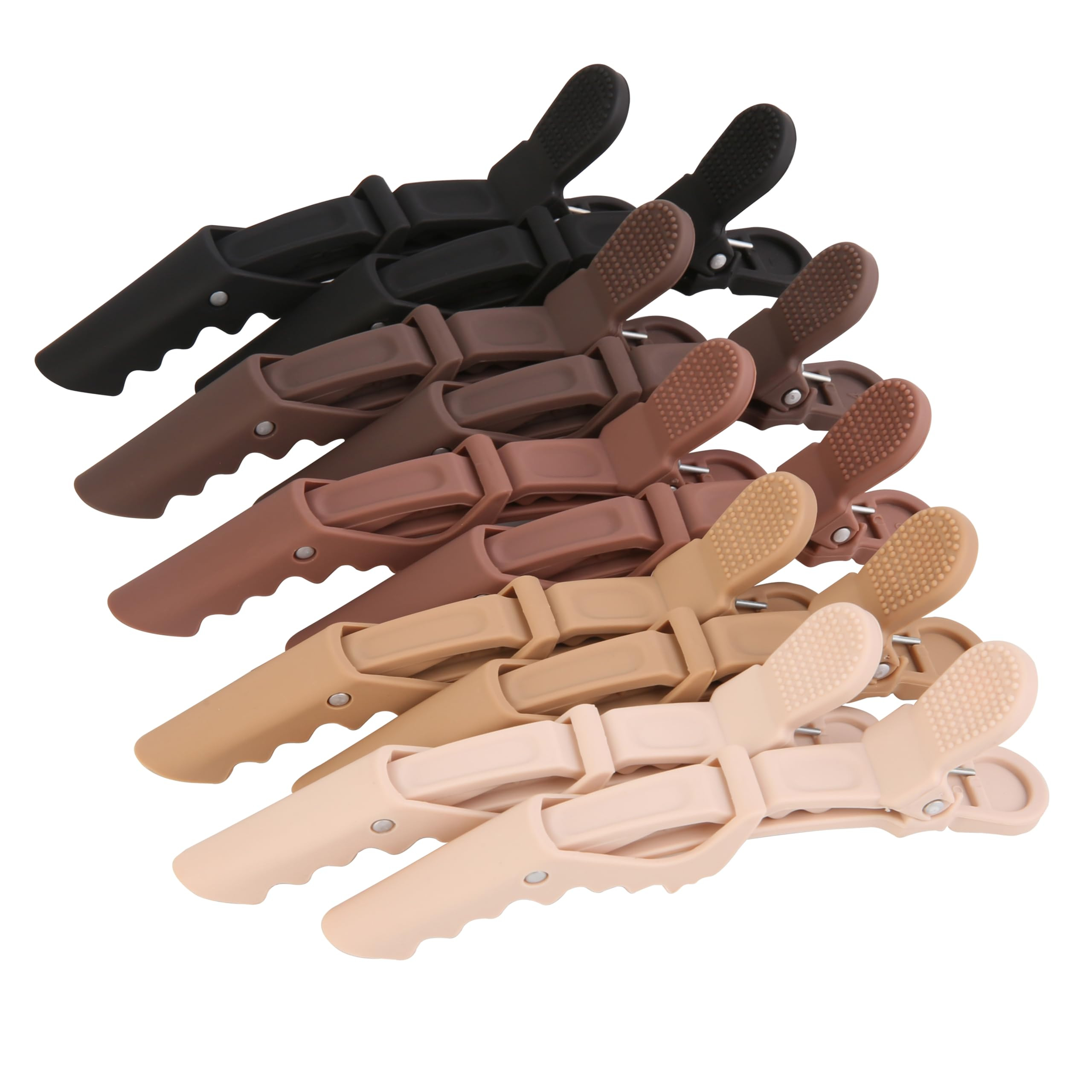 HH&LL Alligator Hair Clips for Styling, Sectioning, Neutral Matte Nonslip Crocodile Clip for Wome... | Amazon (US)