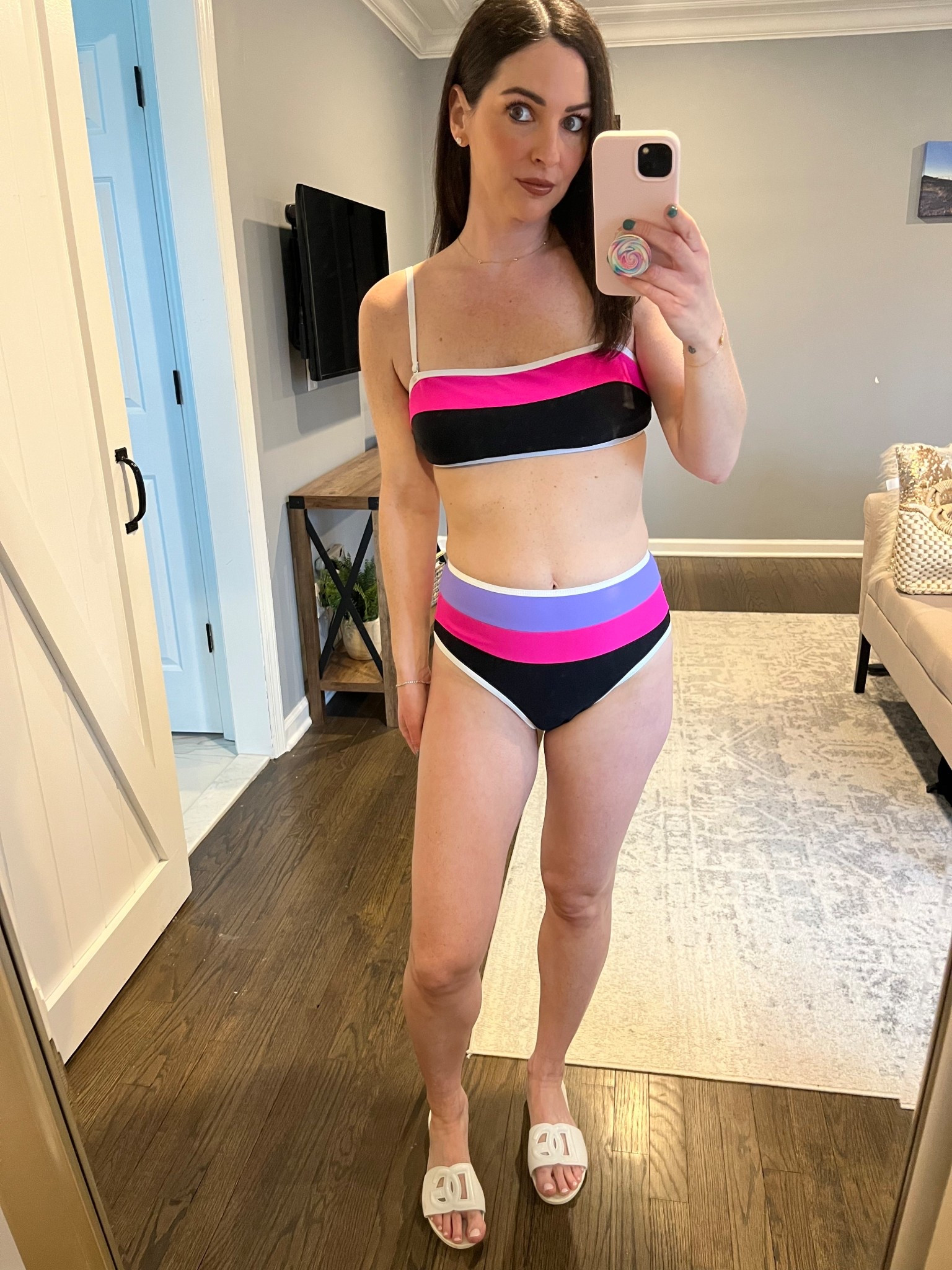 Never thought I’d feel this confident in a bikini again 🥹✨ this color block high waisted bikini is so flattering with tummy control that smooths and supports in all the right places 🙌🏼 removable straps make it easy to style different ways

Perfect for beach days, pool days, and all your vacation outfits 🤍

@amazonfindsandfashion 
#swimsuits #bikini #highwaistedbikini #tummycontrolswimwear #vacationoutfits #beachoutfit #summerstyle

#LTKmomlife #LTKTravel #LTKSwim